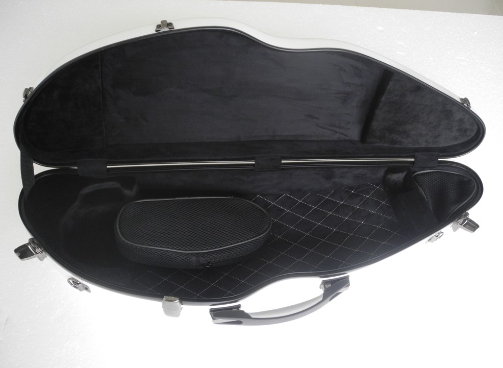 Light weight black color carbon fiber alto saxophone case