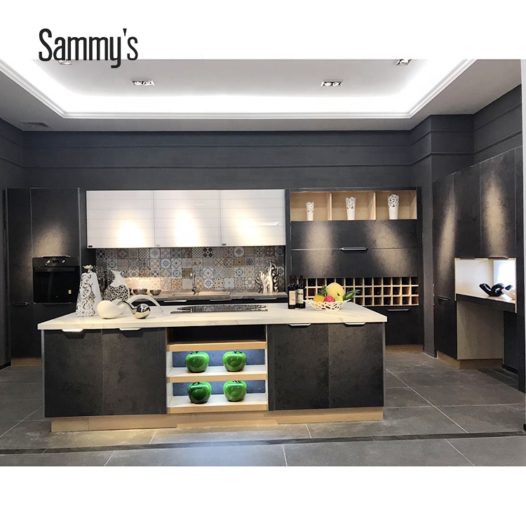 Small Kitchen Designs Aluminium Glass Modern Kitchen Cabinet