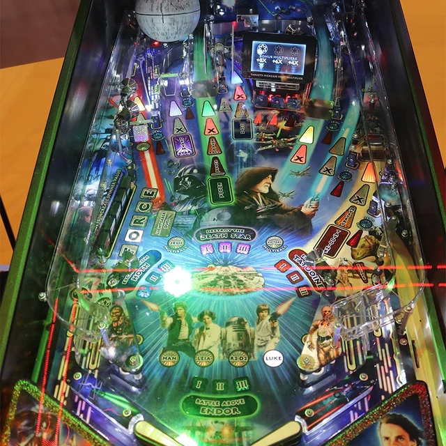 USED - 353310 Virtual Pinball TR2™ Machine, 327 Famous Pinball Games, 49  4K-LCD Screen, Full Forced Feedback Package, LED Strips