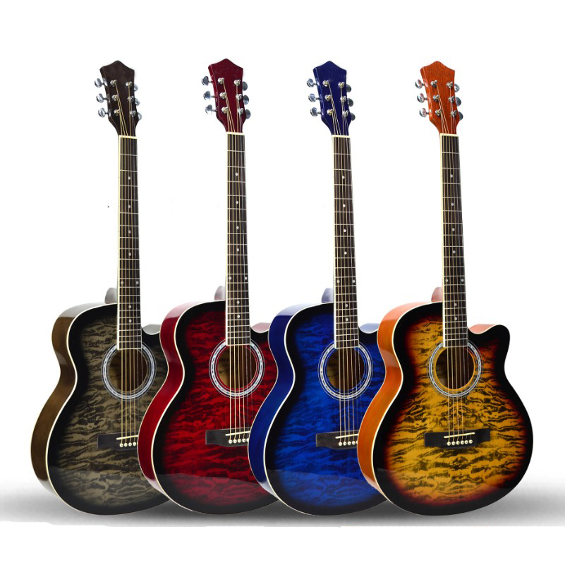China wholesale 40 inch basswood guitar cutaway shape guitar