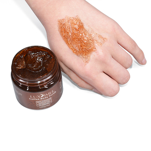 Korea Oem Private Label Herbal Exfoliate Natural Organic Skin Whitening Facial Coffee Face Body Scrub