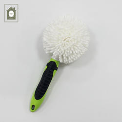 Hot sell   EVA ball  duster with TPR and plastic handle for cleaning