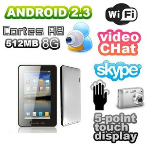 Pad A10 Capacitive 7" Tablet PC 1.5 Ghz MID Android 2.3