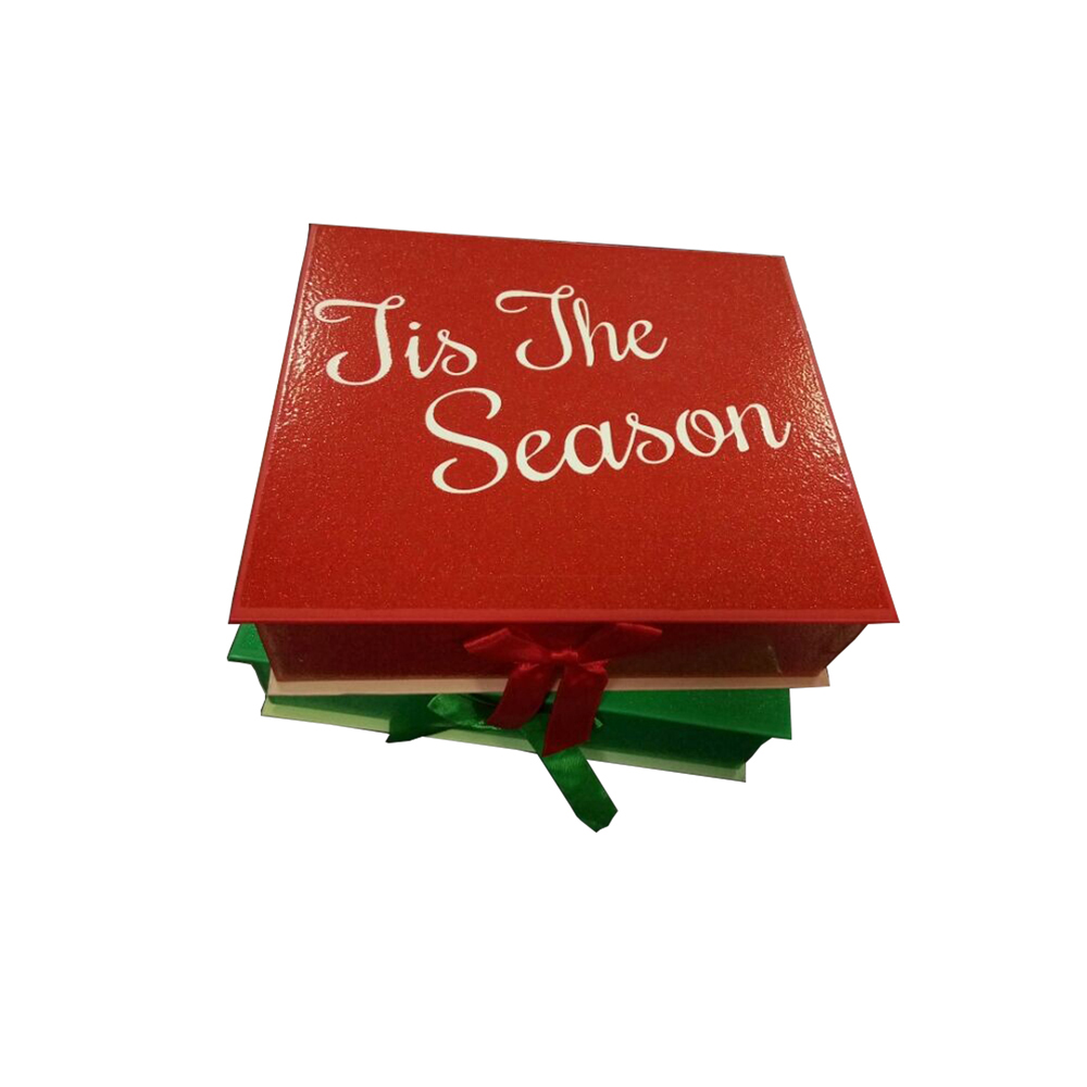 Прямоугольная горячая штамповка фольга натуральная крафт-бумага Подарочная коробка с крышками Подарочная коробка Упаковка