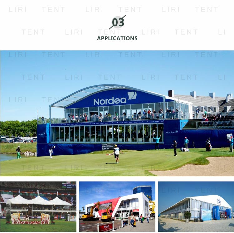 Steeple Two Floor Tentage Double Decker Outdoor Event Marquee Expo Tent