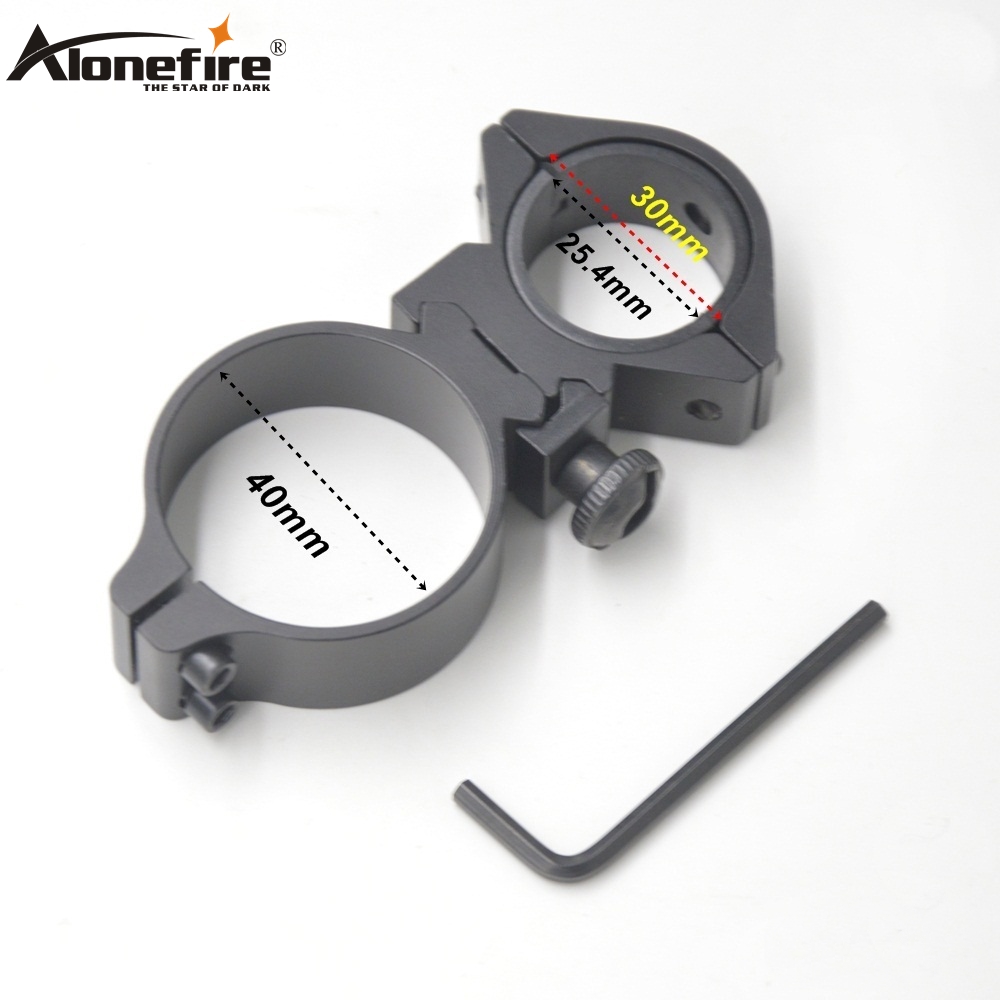 40 mm Tactical Barril Anillo 20 mm Telescopio Abrazadera Montaje de avistamiento de bases de alcance