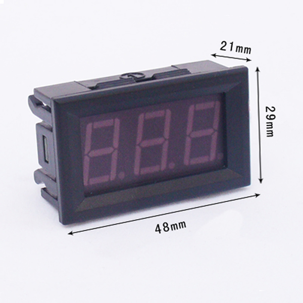 Mini Voltmetro Digitale DC 0.36" LED - Tester Tensione 12V/24V Per Auto E Barca