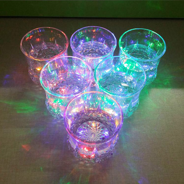 Festive Party Supplies Colorful Liquid Activated Plastic Led Glass Cup