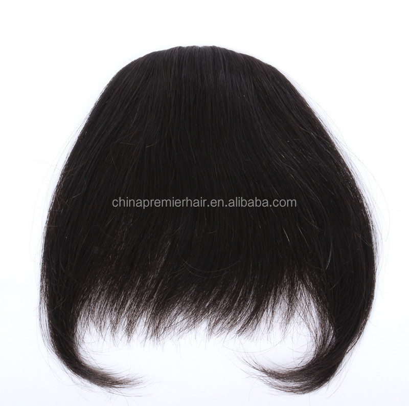 4*3 6 Inch 100% Virgin Chinese Human Hair Pieces Bang