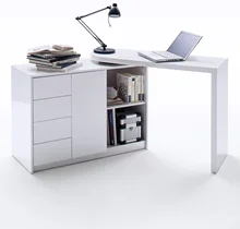 Office Desk Furniture Panel Wooden Computer One Seater Table Wooden Computer Desk One Seater Table