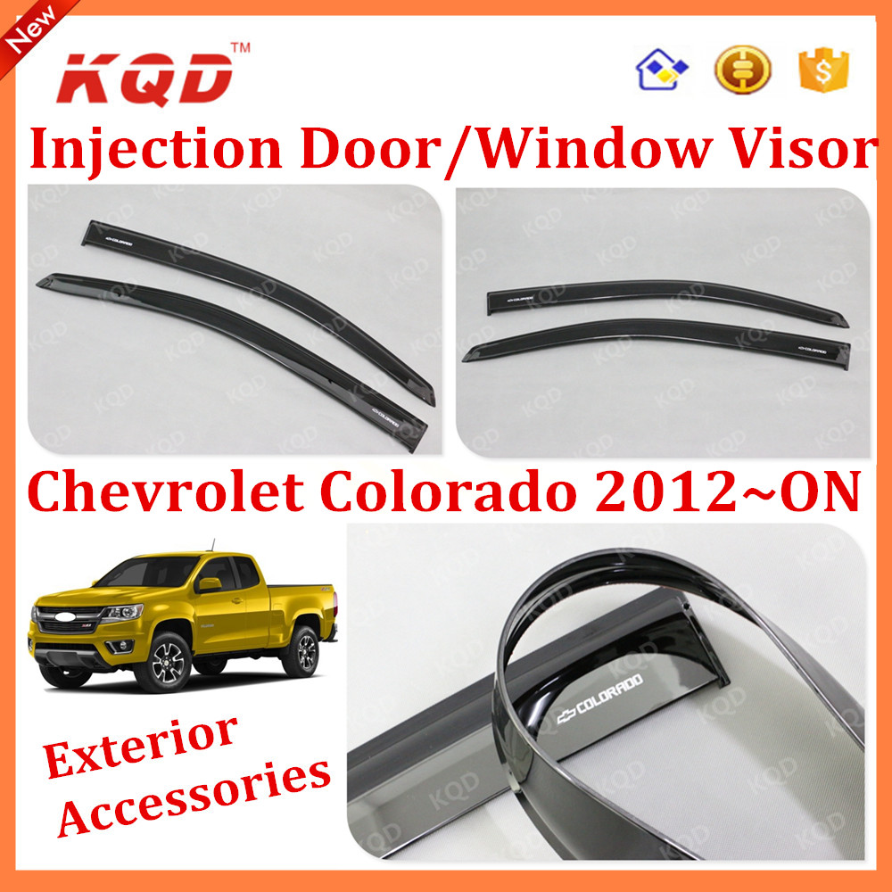 WIND VISOR RAIN WEATHER GUARD FOR 4 DOOR CHEVROLET CHEVY HOLDEN COLORADO 2012