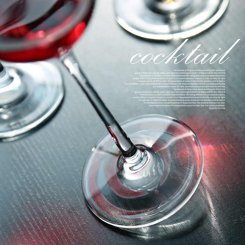 Haonai 750ml Round Red Wine Goblets Wine Glasses Red/white Wine Glasses Set on Glass Stem