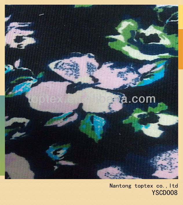 Ситцевой ткани/вельвет хлопок ткань/100 хлопок текстильной ткани для дам