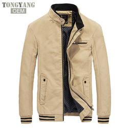 Tongyang marca nova primavera outono jaqueta casual masculina jaqueta masculina fashion lavada 100% algodão puro roupas jaquetas masculinas