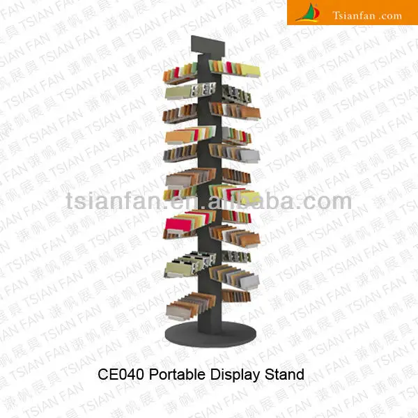 Double-Sided A-Frame Loose Tile Display Rack for Tile Sample Display