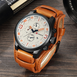 CURREN 8225 Quartz Military Watch Men Watches Luxury Brand Famous Sport Leather Male Clock Men Man Watch 2017 Reloj Hombre