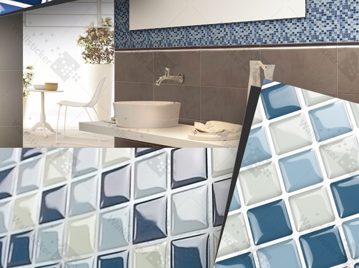 3D smart sticker self adhesive wall paper for wall decoration