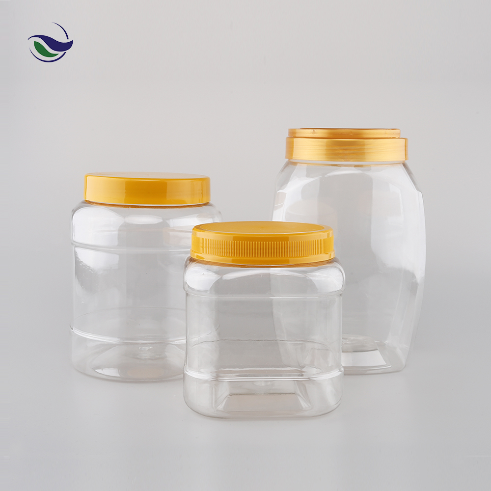 Производитель дешевый прозрачный пластиковый квадратный круглый пользовательский Печатный конфеты попкорн печенье ведро с крышкой с ручкой