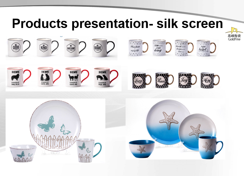 Creative Snowy Christmas ceramic tableware set, reactive glaze with decal printing stoneware mug, bowl plate