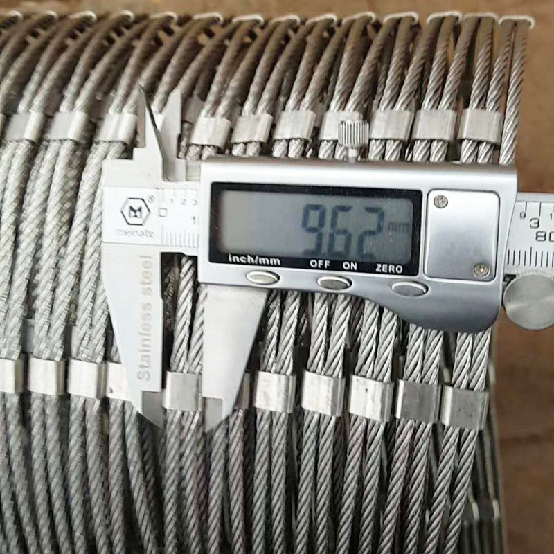 1.5mm thickness SS 316 wire rope fence stainless steel rope mesh for zoo