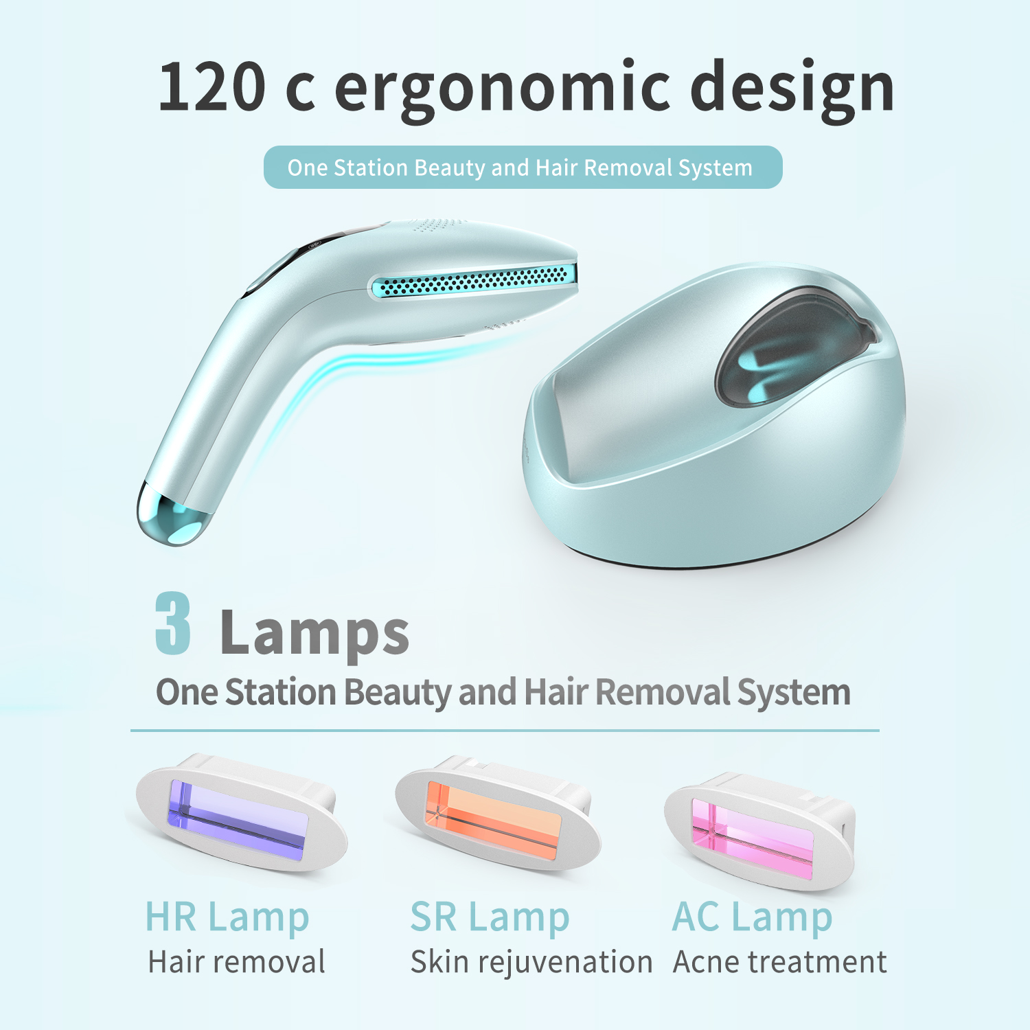 Portablepainless ipl hair removal home use intense pulsed light ipl hair removal for home use