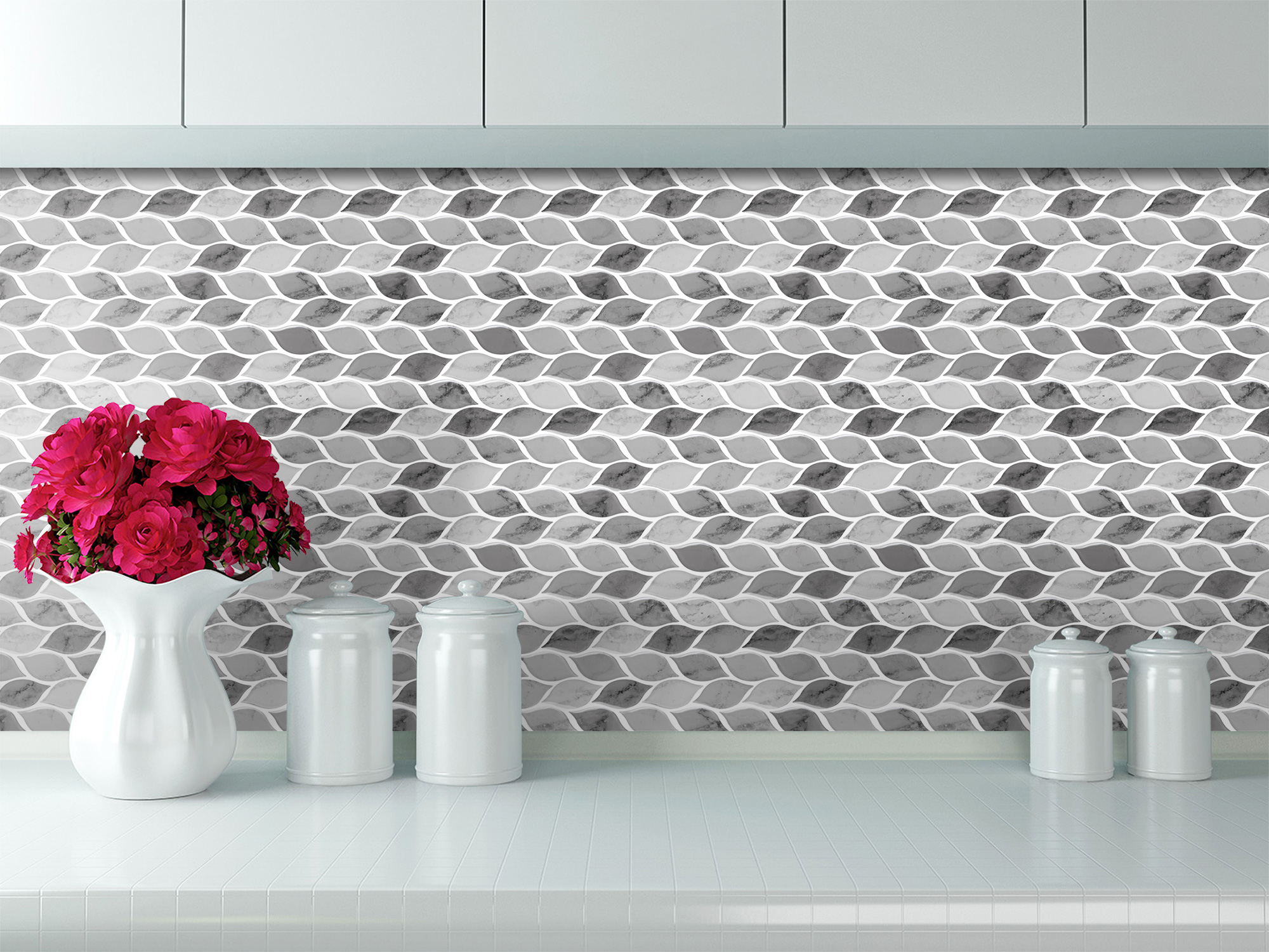 Vinyl backsplash peel and stick mozaik ayna sticker adhesive wall paper kitchen