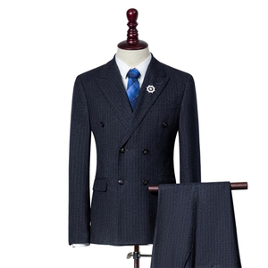 Adult size anti-shrink man business suit wedding suits for men black blue grey man suit