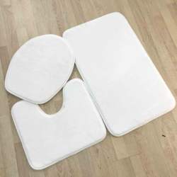 Printable Wholesale White Plain Blank Shower Bathroom Bath Mats for Dye Sublimation Heat Transfer Digital Printing