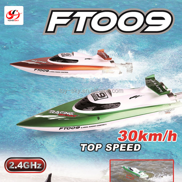 고속 레이싱 rc 제트 보트 FT009 취미 모델 4CH 요트 30 km/h 2.4