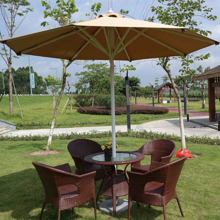 3*3M Advertising Outdoor Square Leisure Middle Post Umbrella Coffee Shop, Cafe, Restaurant Garden Umbrella