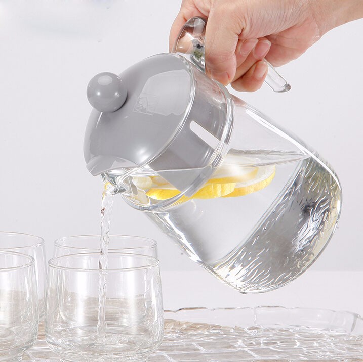 Haonai designed bulk 1.3L glass pitcher