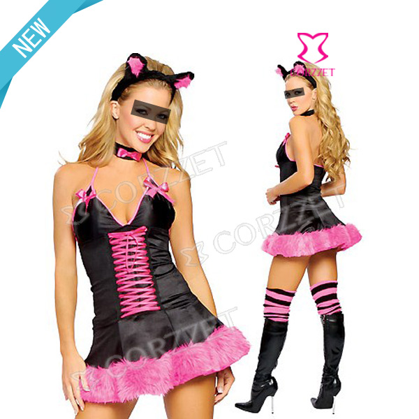 горячей продажи женщин сексуальный женщина-кошка косплей белье