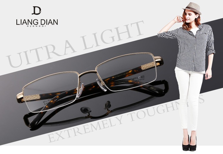 2016 Fashion titanium eyewear optics frame relax eye glasses