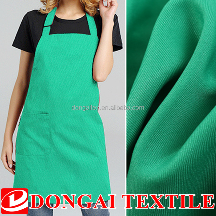 Габардин из 100 полиэстера, водонепроницаемая ткань с белым пигментным покрытием, водоотталкивающая ткань для фартука/фартука