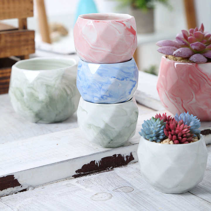artificial succulent pot ceramic pot tillandsia air plant pot