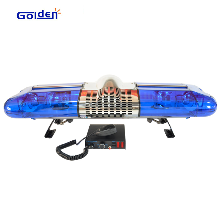 Синие фонари скорой помощи IP67 вращающаяся Светодиодная трубка галогенная световая балка с сиреной и динамиком