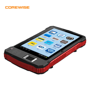 RFID hf reader tablet pc with barcode reader with finger mark