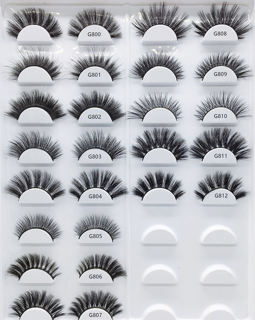 5 Pairs Easily Apply eyelashes miami lashes private label logo 3d mink individual thick false eyelashes custom faux mink lashes