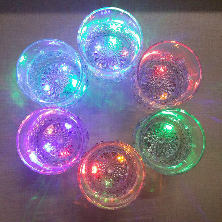 Festive Party Supplies Colorful Liquid Activated Plastic Led Glass Cup