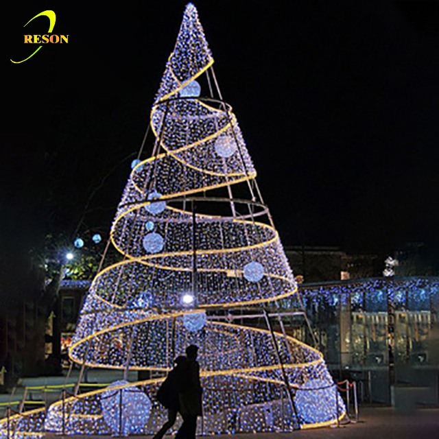 Christmas Lights Outdoor Decoration Unique Artificial Giant Christmas Spiral Tree