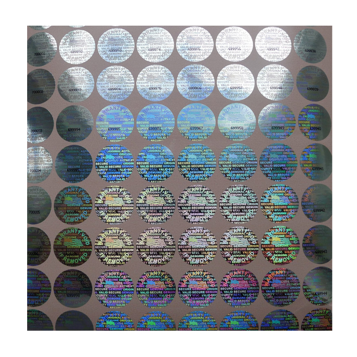 Низкая цена Анти-поддельные этикетки голографические бирки Пользовательские печати