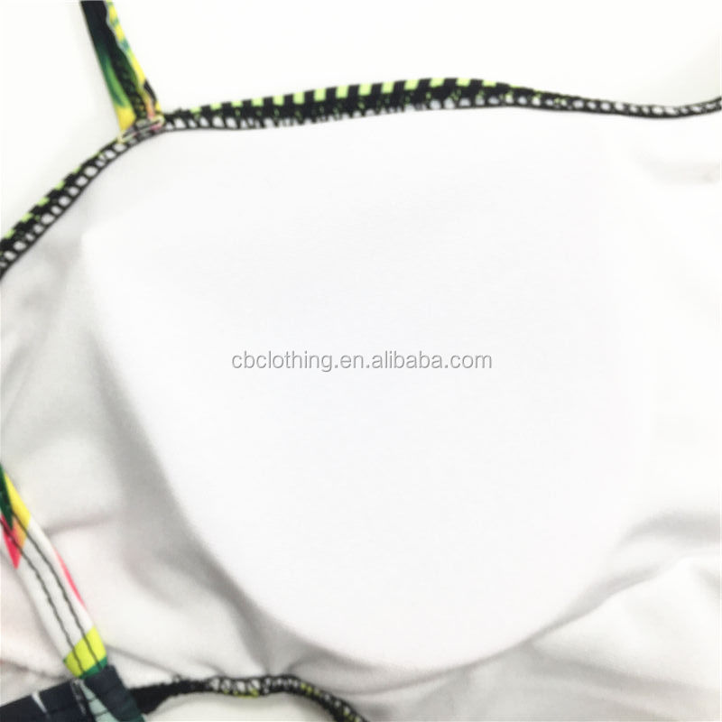 Hot Sale Quick Dry sexy 2021 Backless sexy printed girls' one piece swimwear