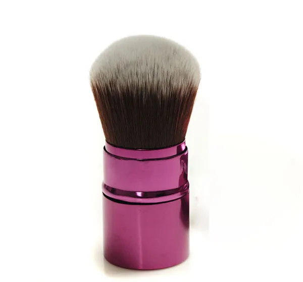 OEM Synthetic Hair Black Retractable Powder Brush