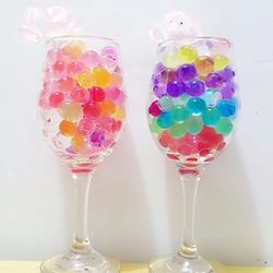 Water Beads 8 OZ pack Sooper Gel Crystal Soil Rainbow Mix Used For Kids