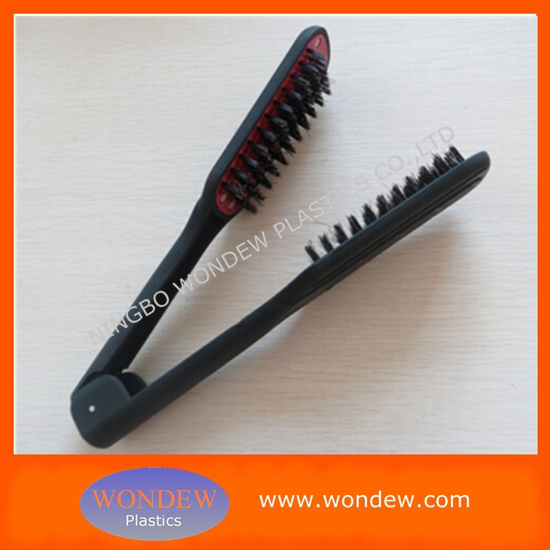 Корейский дизайн электрическая щетка для выпрямления волос дисплей выпрямление волос гребень Керамический выпрямитель для волос щетка