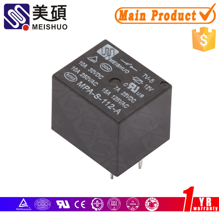 Meishuo MPA Relay JQC-3FF 12VDC 10A 125VAC 15A 250VAC