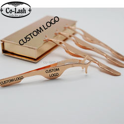 Stainless steel Cheap Sale Eyelash Tweezer False Strip Eyelash Applicator