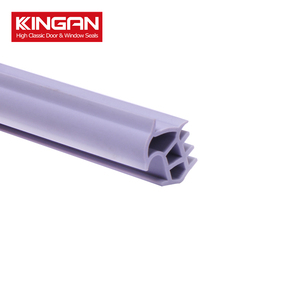 Interior door flexible plastic seal strip
