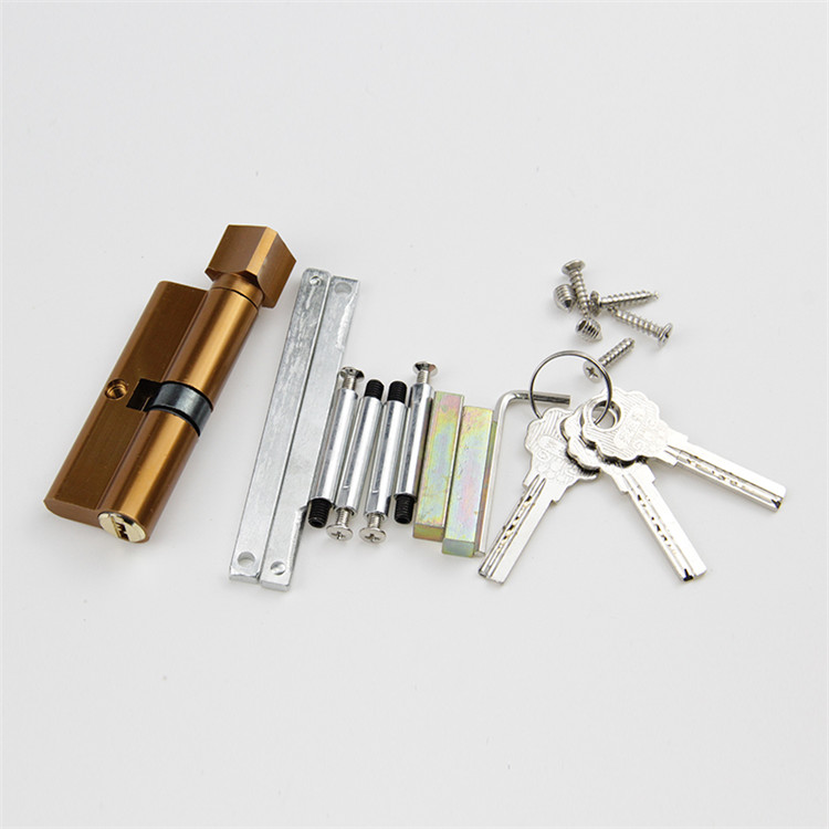 Zinc alloy door handle lock room door gold door handle