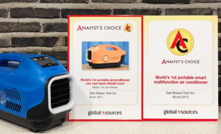 Zerobreeze 1100BTU Portable Air Conditioner - Cooling Solutions